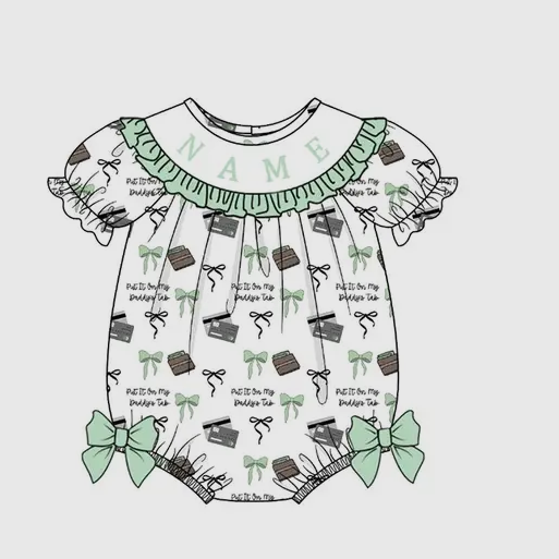 Put It On My Daddy’s Tab Smock Dress