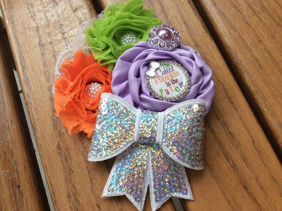 Cutest Pumpkin in the Patch Over the Top Halloween Fall Headband