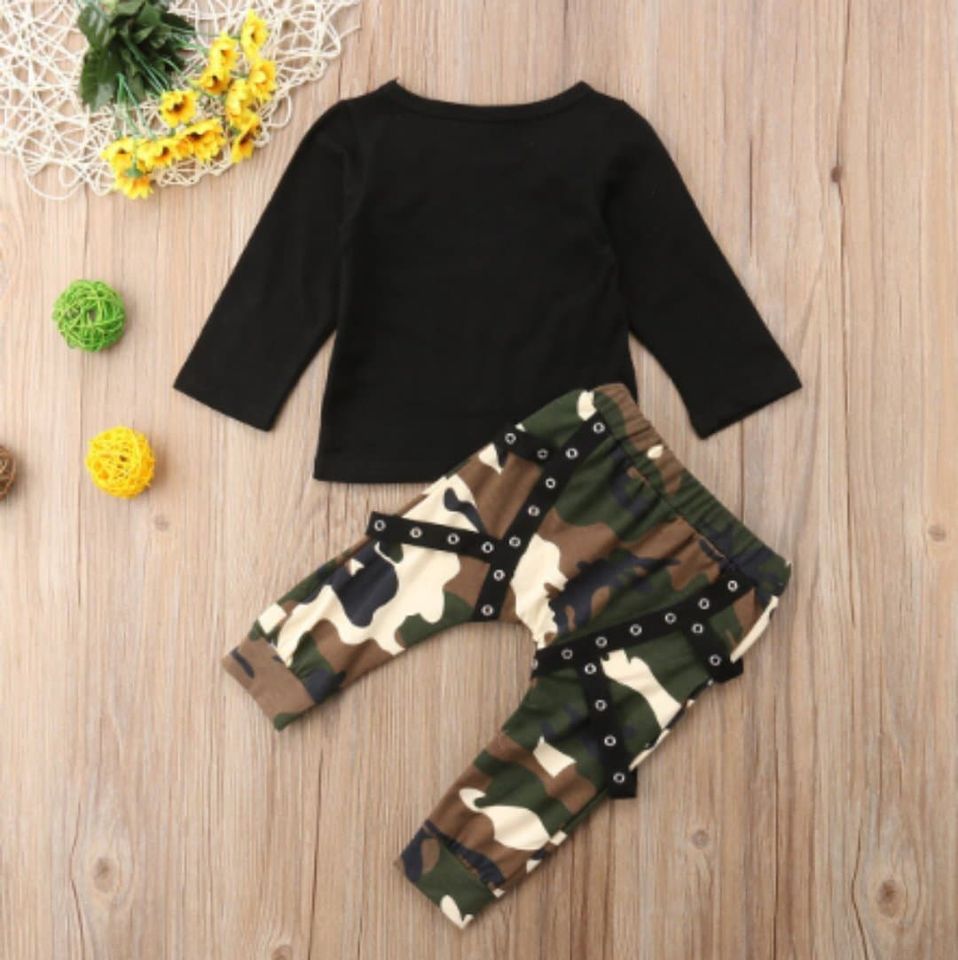 Boys King Camo Outfit