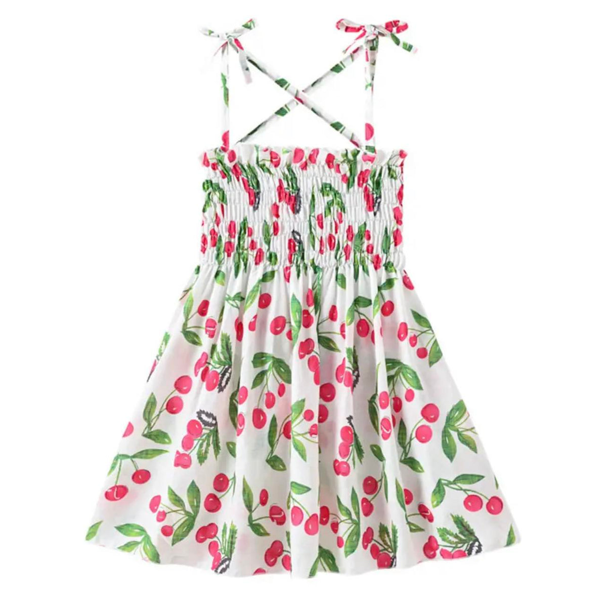 Girl's Cherry Print Dress