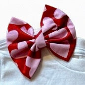 Heart Breaker Valentine's Day Outfit – Handmade Cotton Shirt, Skirt & Bow Set