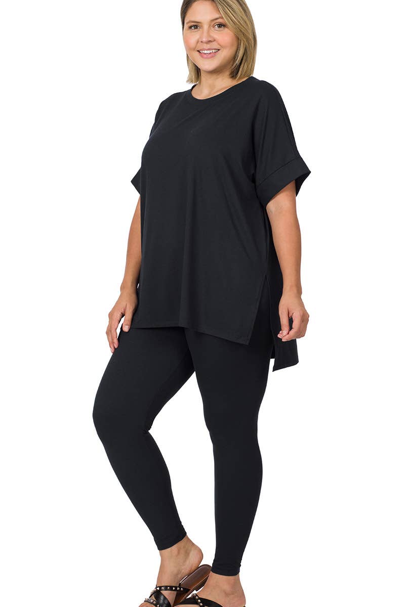 Plus Microfiber Loungewear Set Zenana
