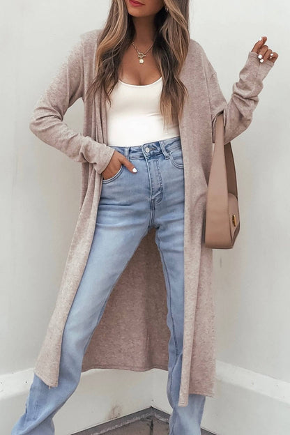 Women’s Long Sleeve Open Front Duster Cardigan