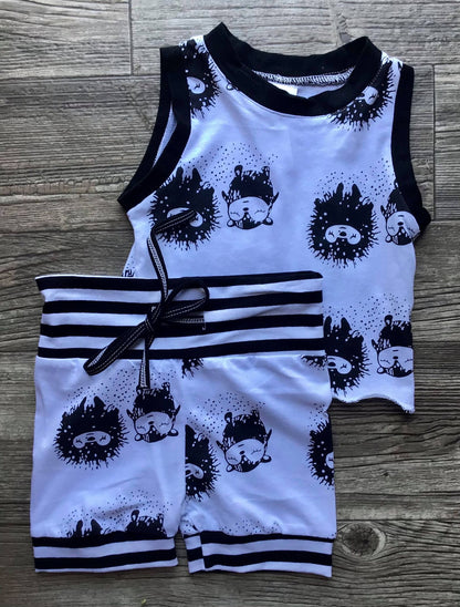 Baby Boy's 2 Pc Porcupine Hedgehog Outfit