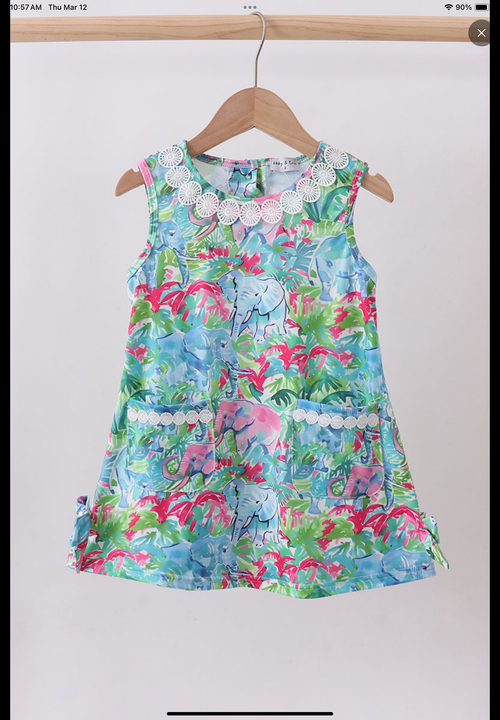 Tropical Elephant Dress
