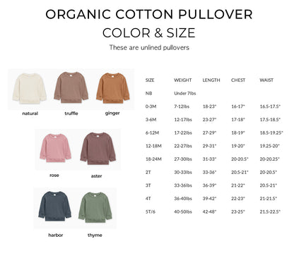 Mama's Sweet Girl Baby Toddler Organic Cotton Pullover