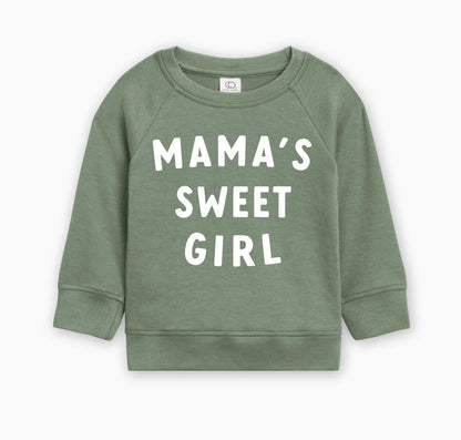 Mama's Sweet Girl Baby Toddler Organic Cotton Pullover
