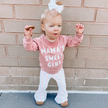 Mama's Sweet Girl Baby Toddler Organic Cotton Pullover