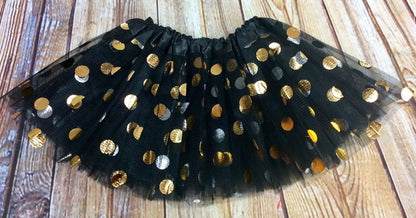 Baby Toddler Gold Polka Dot Playtime Tutu