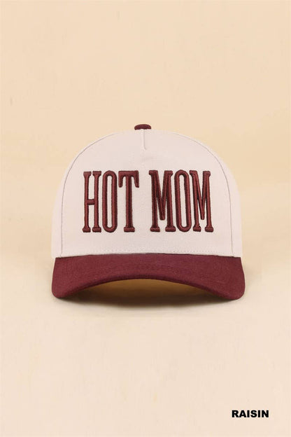 Hot Mom Two Tone Snapback Hat Zenana