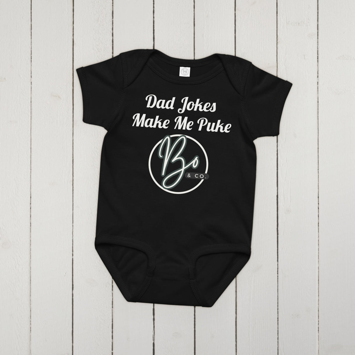 Bo & Co. Dad Jokes Onsie