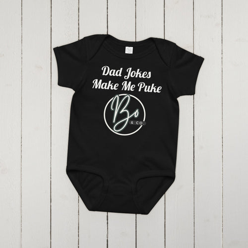 Bo & Co. Dad Jokes Onsie
