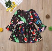 Girl's Christmas Grinch You're A Mean One Dress