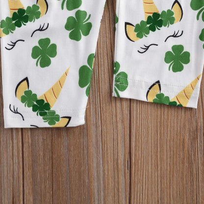 Girl's St. Patrick's Day Unicorn Outfit