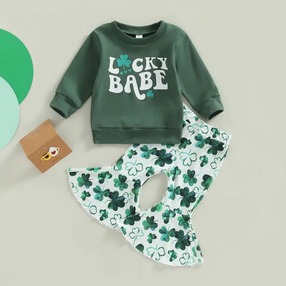 Girl's St. Patrick's Day Lucky Babe Outfit