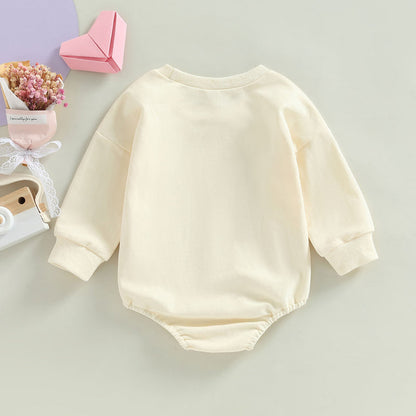 Girl's Love & Pizza Oversized Sweatshirt Bodysuit