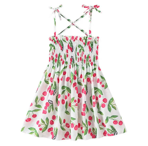 Girl's Cherry Print Dress