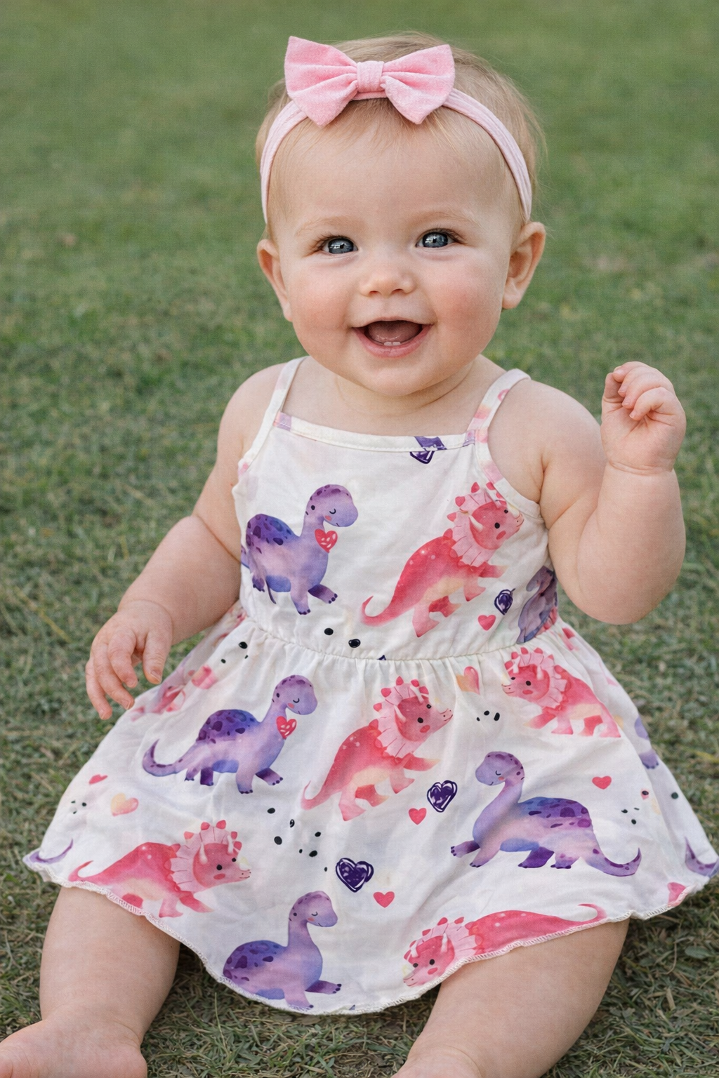 Infant Girl's Dino Dress