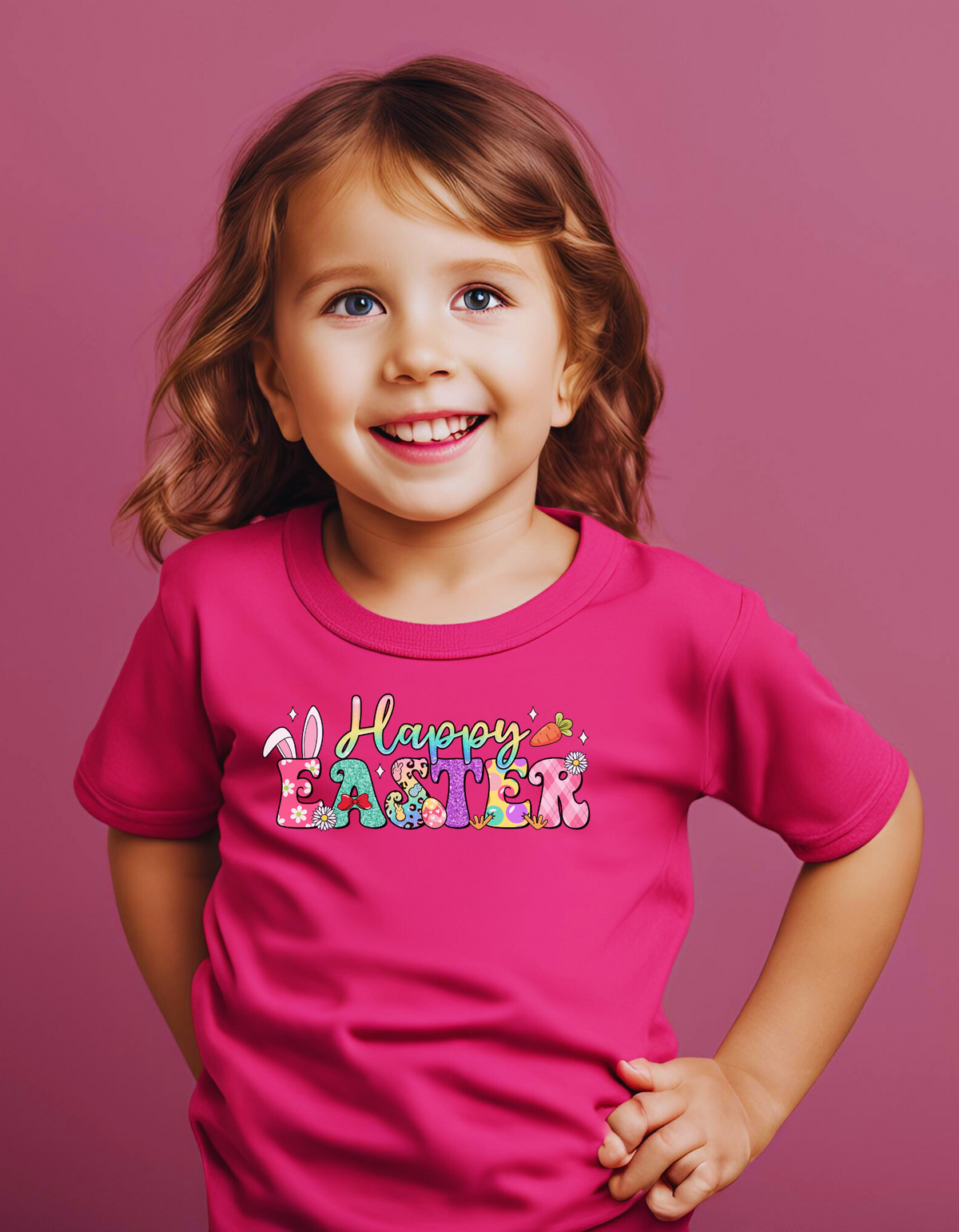 Girl's Happy Easter Tee Shirt