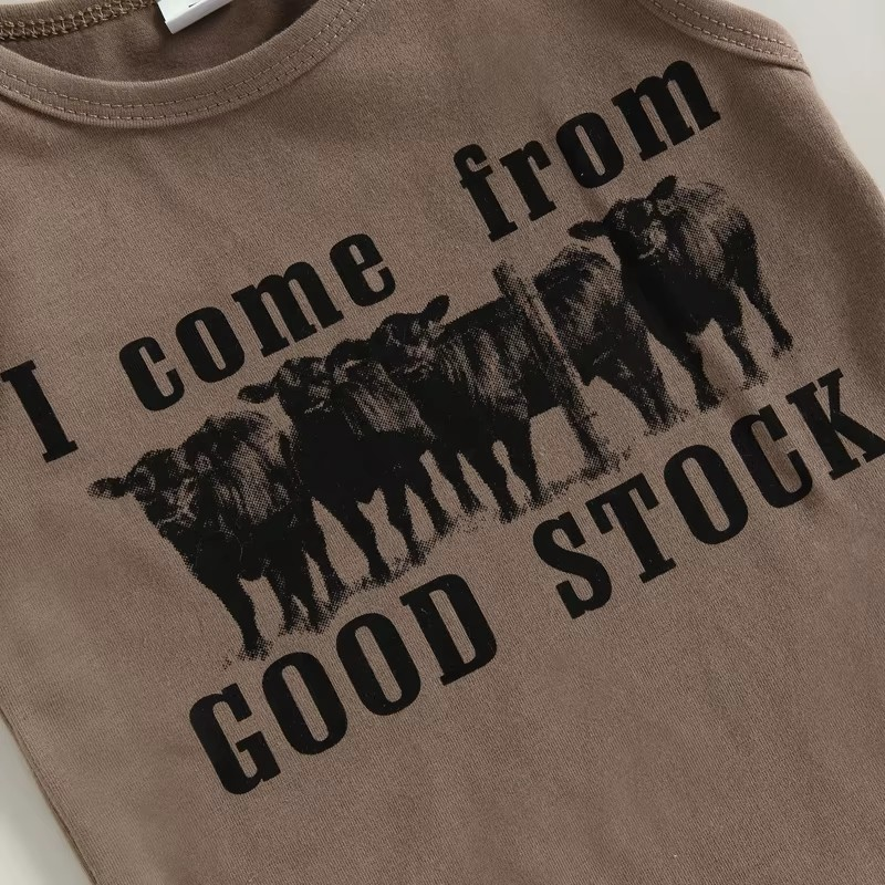 Boy's I Come From Good Stock Shorts Outfit