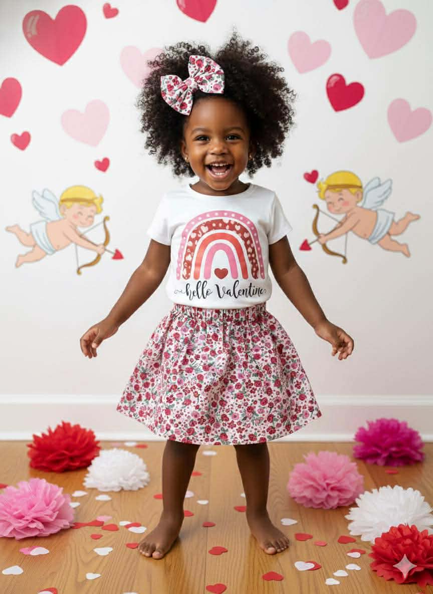 One‑of‑a‑Kind Handmade Toddler Girl Outfits – Valentine Collection