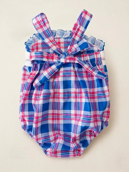 Girl’s 6 Month Patriotic Fourth of July Romper