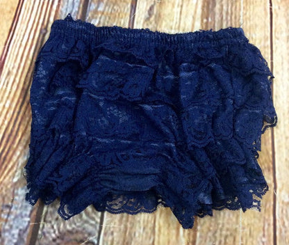 Baby Lace Ruffle Bloomer Bummie Diaper Covers