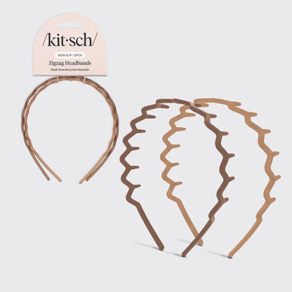 Neutral Zig-Zag Headband 2-Piece Set