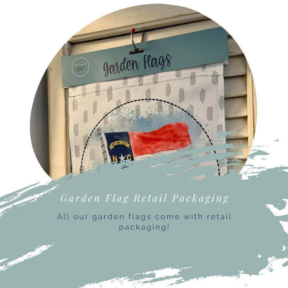 Fall Garden Flag - Welcome with Brown Background