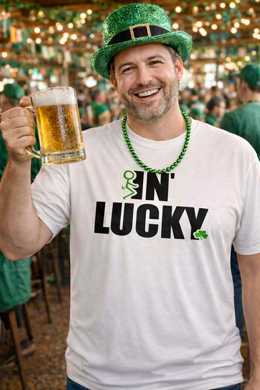 Men’s “F-In Lucky” St. Patrick’s Day Tee