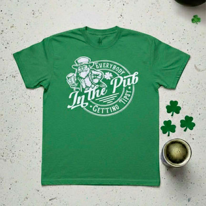 Men’s Handmade “Everybody in the Pub Getting Tipsy” St. Patrick’s Day Tee