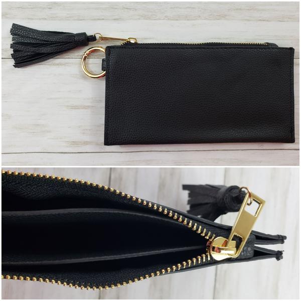 Women's Simple Tassel Zippered Wallet